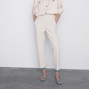 Zara - PLEATED PANTS OFF-WHITE - 7901/232